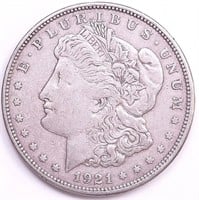 1921-D Morgan Dollar VF35