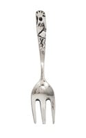 Navajo Don Platero Sterling Silver Baby Fork