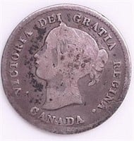 1874-H Canada 5 Cent Small Date