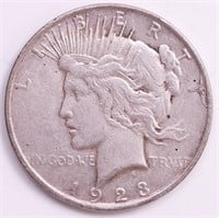 1923-D Peace Dollar VF35