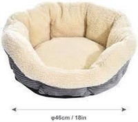 Round Self Warming Pet Bed For Cat or Dog -