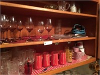 Glasses & Misc in Cabinets