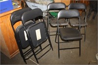 6 Light Weight  Folding Chairs