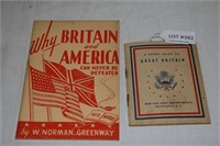 2 VTG. GREAT BRITAIN MILITARY PAMPHLETS