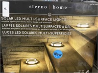 Sterno home Set of 4 solar LED multi surface