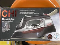 Chi electronic iron with retractable cord