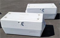 2x$ large Rubbermaid coolers