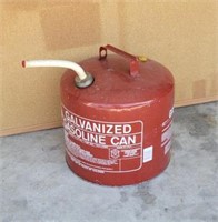 Galvanized gas can. 5 gal.