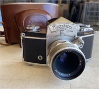 Thagee Exacta Varex II a 35mm camera with brown