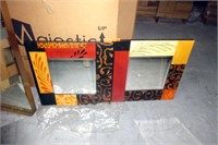 Pair of Decorative Square Mirrors