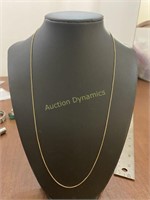 18k Gold Necklace, 2.79 grams, 21 inch