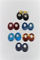 Columbia18K Stones Interchangeable Earring Sets