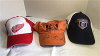 Signed Fox Sports, Tigers, Redwings Hats