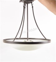 Hanging Chandelier Frosted Light Fixture