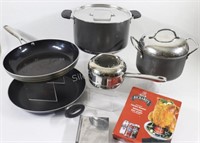 Teflon Frying Pans, Pot with Lids - Various Sizes