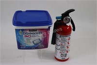 Sealed Kirkland Dishwasher & Fire Extinguisher