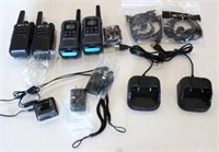 Lot of 4 Motorola/Retevis Two Way Radios