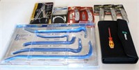 Lot of 9 Packs of Tools - Crowbars, Knives, etc