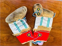 Beaded moccasin set - small