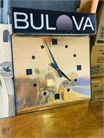 Vintage Bulova ad clock - quartz