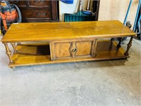 64" long wood coffee table