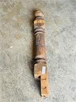 37" long wood Newel post