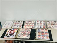 4- binders assorted hockey cards