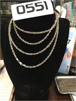60" STERLING NECKLACE