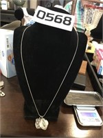 24" 925 NECKLACE WITH 925 CHARMS