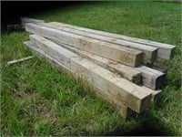 (13) 6” x 6” x 8ft long Treated Lumber