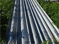 (17) 25ft Galvanized steel Guard rails.