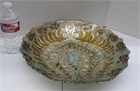 15" Glass Platter Very Nice & Pretty