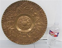 Copper Aztec Looking Wall Decor 14" Vintage