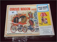 Vintage Circus Wagon Lamp Wooden Kit (New)