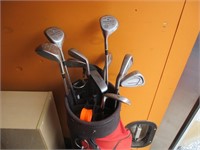 Golf Clubs and Bag