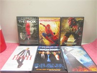 Lot 6 Dvd's-The Box,Hitch,Spiderman,hell Boy