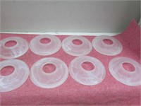 Glass disk-candle rings