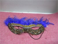 Feather Mask-Blue