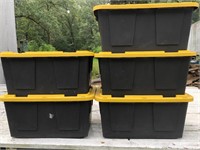5 totes with lids
