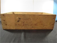 *Finnish Produce Wood Crate / Box New York 28-1/8"