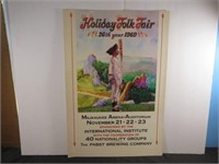 WOW-Vintage 1969 Pabst Holiday Folk Fair 26th Year