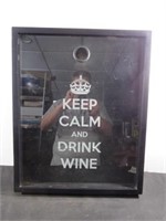*Keep Calm and Drink Wine Display Case Shadow Box