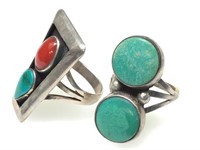 NA Turquoise Ring Pair 11.0g TW