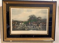 Large framed Fox Hunt print "Sir Richard Sutton