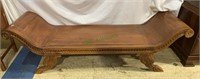 Antique chase lounge bench with nice carved