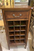 Ethan Allen wine bottle storage cabinet -