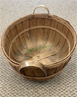 Handmade antique laundry basket or bushel basket