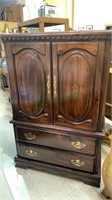 Dresser cabinet - two large doors over two