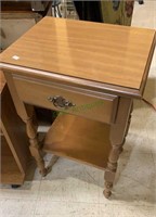 One drawer side table/bedside stand. Measures 27