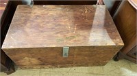 Homemade cedar toy chest or toolchest with a